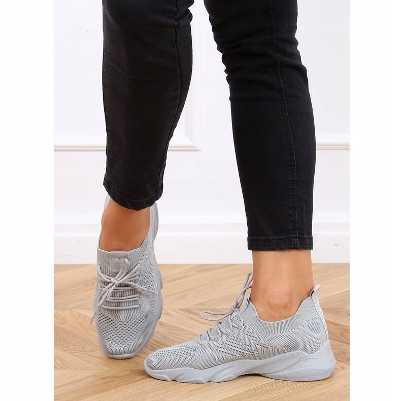 Grigio FF-10 Calzini grigi scarpe sportive 2