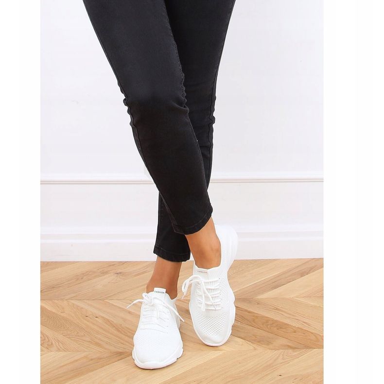 Bianco FF-10 Calze bianche scarpe sportive 1