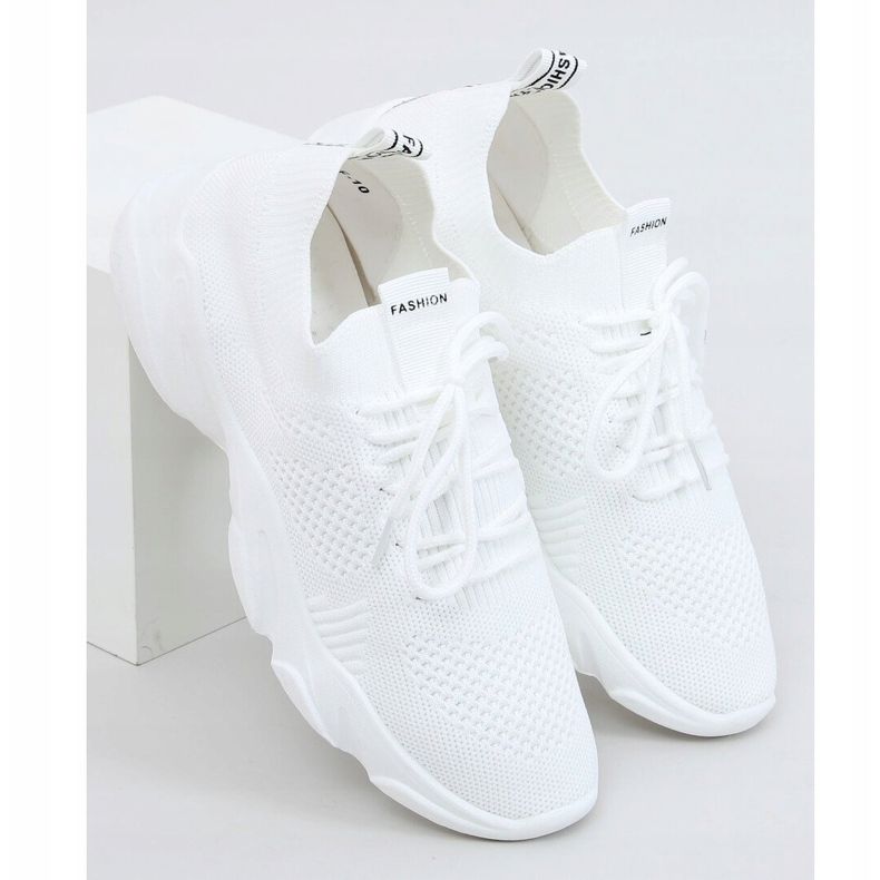Bianco FF-10 Calze bianche scarpe sportive bianca 2