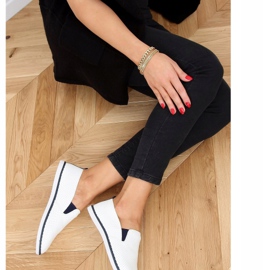 Sneakers slip-on bianche AA620 Navy bianco 1