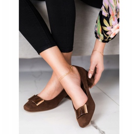 Décolleté con tacco basso Sergio Leone marrone 2