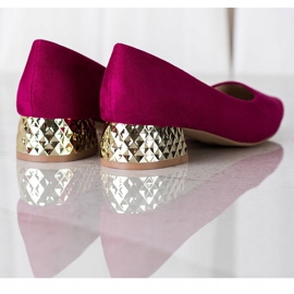 Filippo Décolleté Fucsia Con Tacco Oro rosa 1