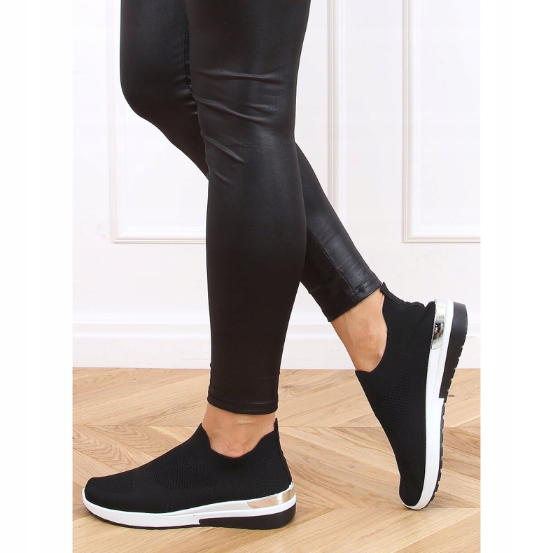 Nero G-362 Calze nere scarpe sportive 2
