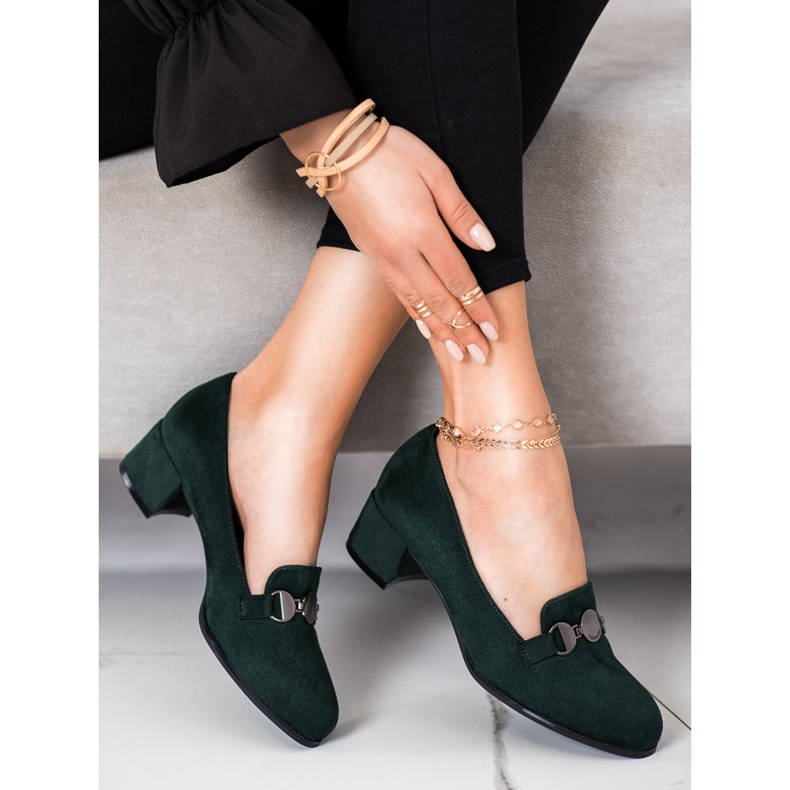 Décolleté casual di Sergio Leone verde 2