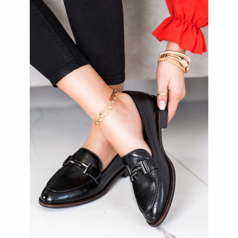 Scarpe Sergio Leone con stampa serpente nero 1