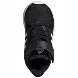 Adidas Runfalcon 2.0 I scarpe da bambino nere e bianche FZ0093 bianco nero 1