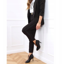 Stivali neri open toe 9501 Black nero 1