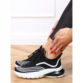 Nero BX1820-SP NERO / BIANCO calzini scarpe sportive 1