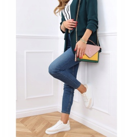 Sneakers da donna bianche 6110 Beige bianco 1