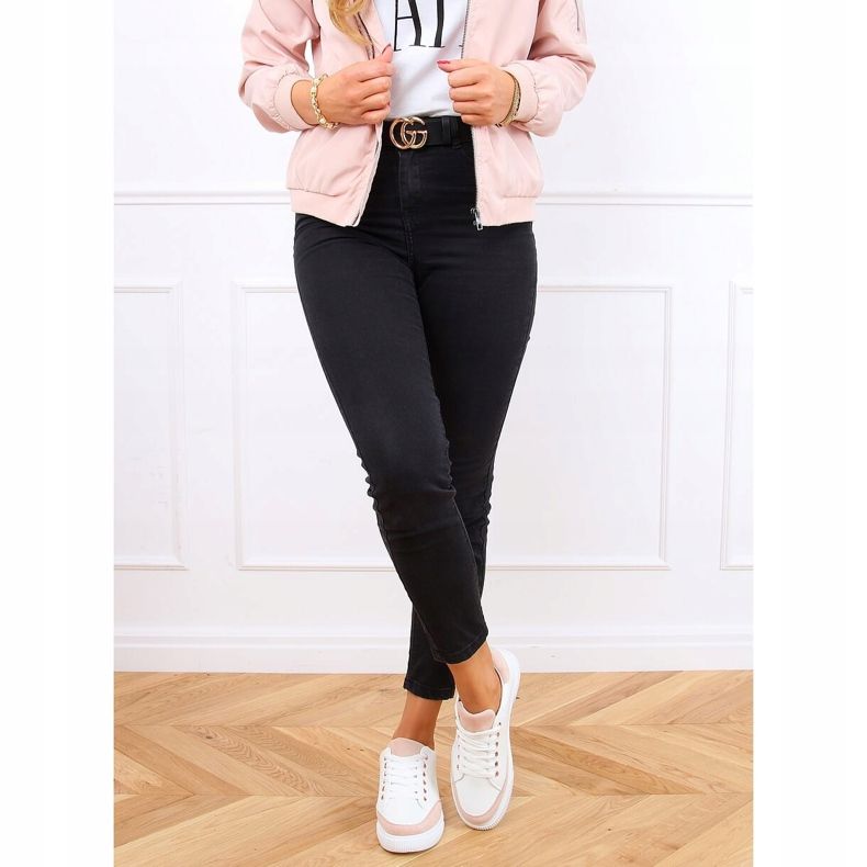 Sneakers da donna bianche 6110 Rosa bianca 2