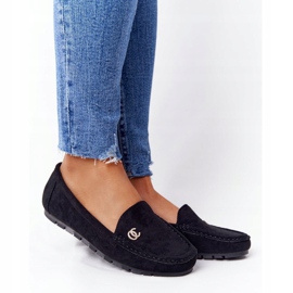 PS1 Mocassini da donna in pelle scamosciata neri Madelyn nero 1