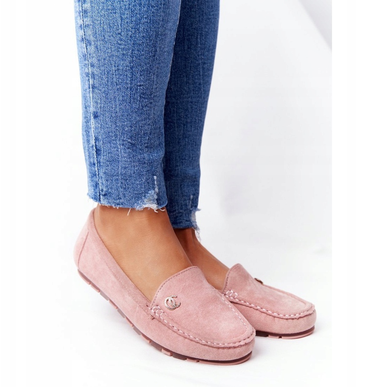PS1 Mocassini Donna Scamosciati Rosa Madelyn 1