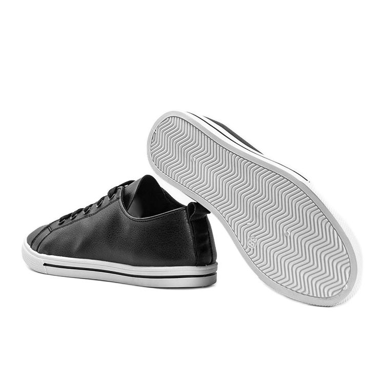 Sneakers nere in ecopelle di Joelle nero 1
