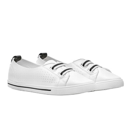 Sneakers Isabela bianche in ecopelle bianco 1