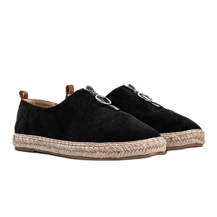 Espadrillas nere con cerniera Jaiden nero 1