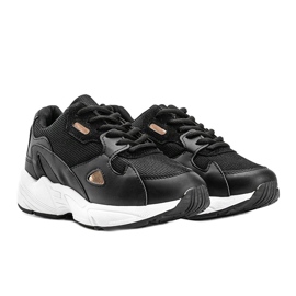 Sneakers nere da donna Kendall nero 1