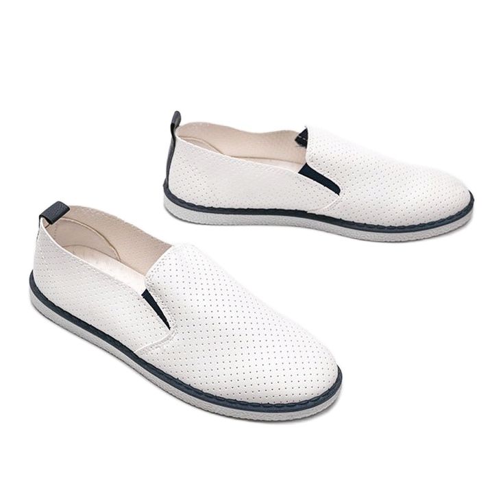 Sneakers bianche traforate Slip On Alex bianca 1