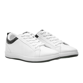 Sneakers bianche con inserto olografico Madalynn nero bianca 1