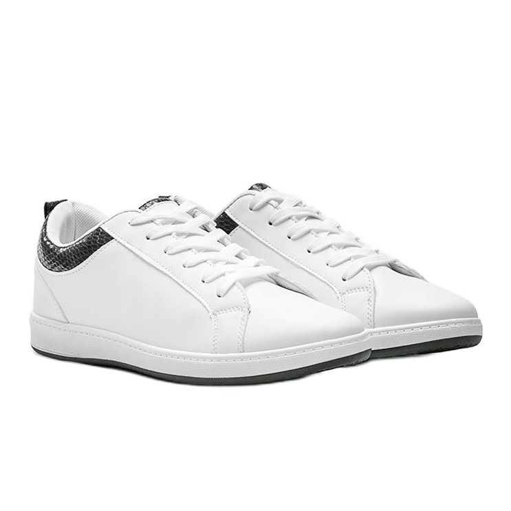 Sneakers bianche con inserto olografico Madalynn nero bianco 1