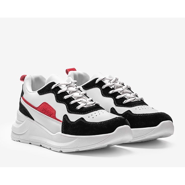 Sneakers bianche con accessori Alexia neri bianca 1