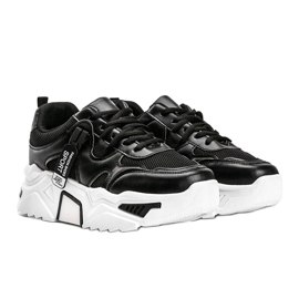Sneakers nere con suola spessa Cristina nero 1