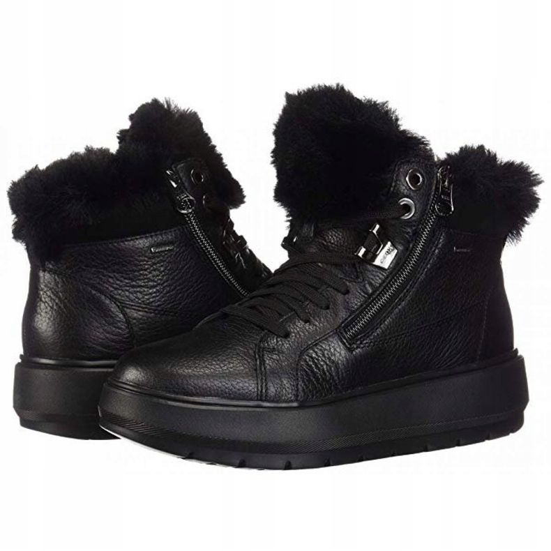 Geox D Kaula B Abx D Tumb Lea W D84AWD-00046-C9999 scarpe nero 1