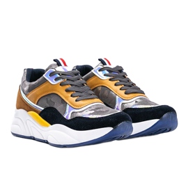 Sneakers mimetiche grigie di Lindsay marrone 1