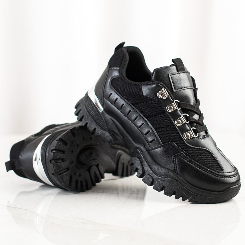 SHELOVET Scarpe da ginnastica nere nero 1