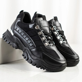 SHELOVET Scarpe da ginnastica nere nero 2