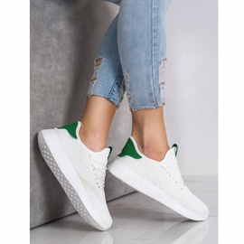 Bona Sneakers in tessuto leggero bianca 2
