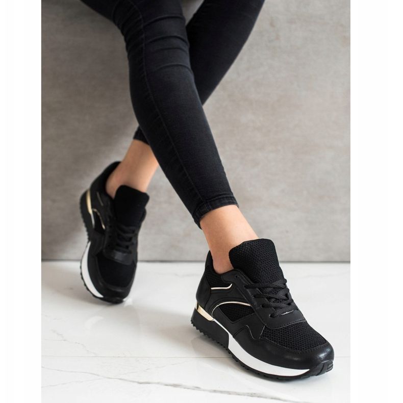 SHELOVET Sneakers alla moda per la primavera nero 2