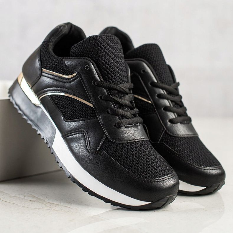 SHELOVET Sneakers alla moda per la primavera nero 1