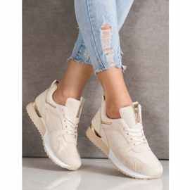 SHELOVET Sneakers in camoscio beige 1