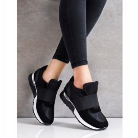 SHELOVET Eleganti scarpe da ginnastica slip-on nero 1