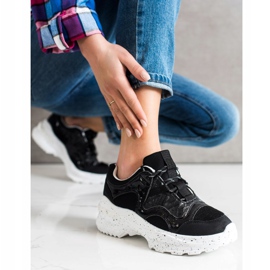 SHELOVET Sneakers Con Plateau Decorativo nero 1