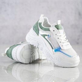 SHELOVET Sneakers Con Inserti Verdi bianco verde 2