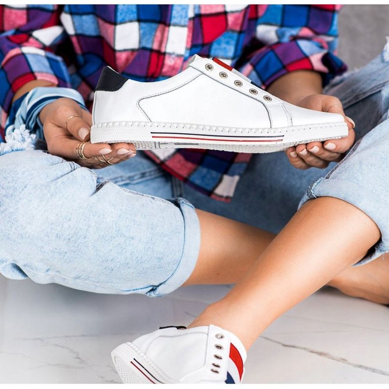 Filippo Scarpe sportive, sneakers in pelle bianco 1