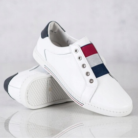 Filippo Scarpe sportive, sneakers in pelle bianca 2