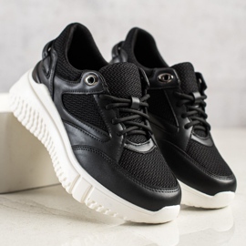 Weide Sneakers Nere Con Glitter nero 2