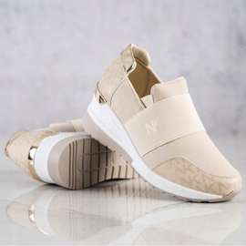 SHELOVET Sneakers beige senza lacci 1
