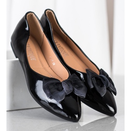 Diamantique Eleganti ballerine laccate nero 2