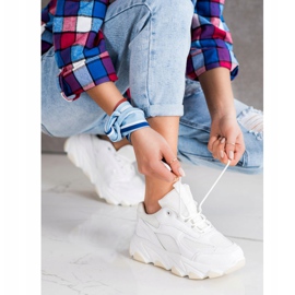 Bella Paris Scarpe Da Ginnastica Sulla Piattaforma bianca 1