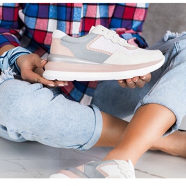 ARTIKER Sneakers in pelle sulla piattaforma multicolore 1