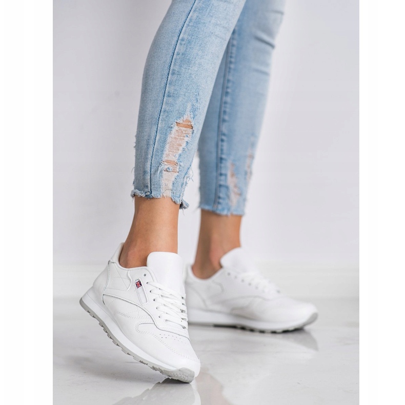 SHELOVET Scarpe da ginnastica classiche bianco 2