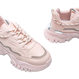 Sneakers rosa su una spessa suola Desiare 1