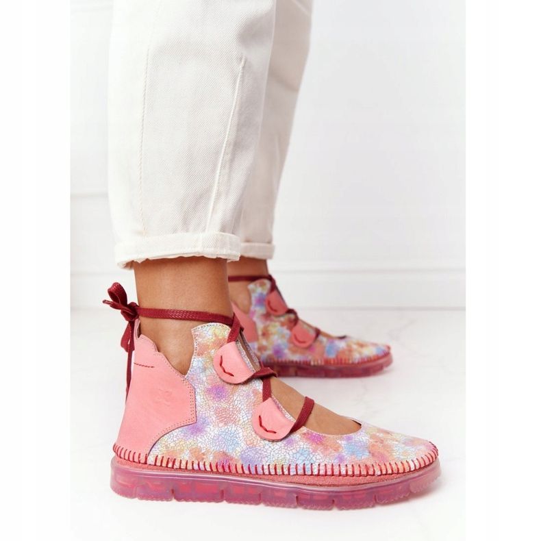 Stivali da donna in pelle Maciejka Rosa 04457-15 multicolore 2