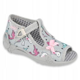 Scarpe per bambini Befado 213P123 rosa d'argento 1