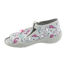 Scarpe per bambini Befado 213P123 rosa argento 2