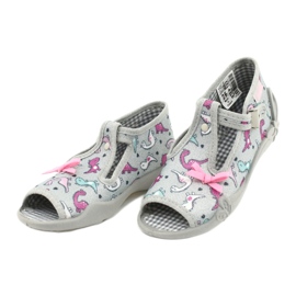Scarpe per bambini Befado 213P123 rosa argento 3
