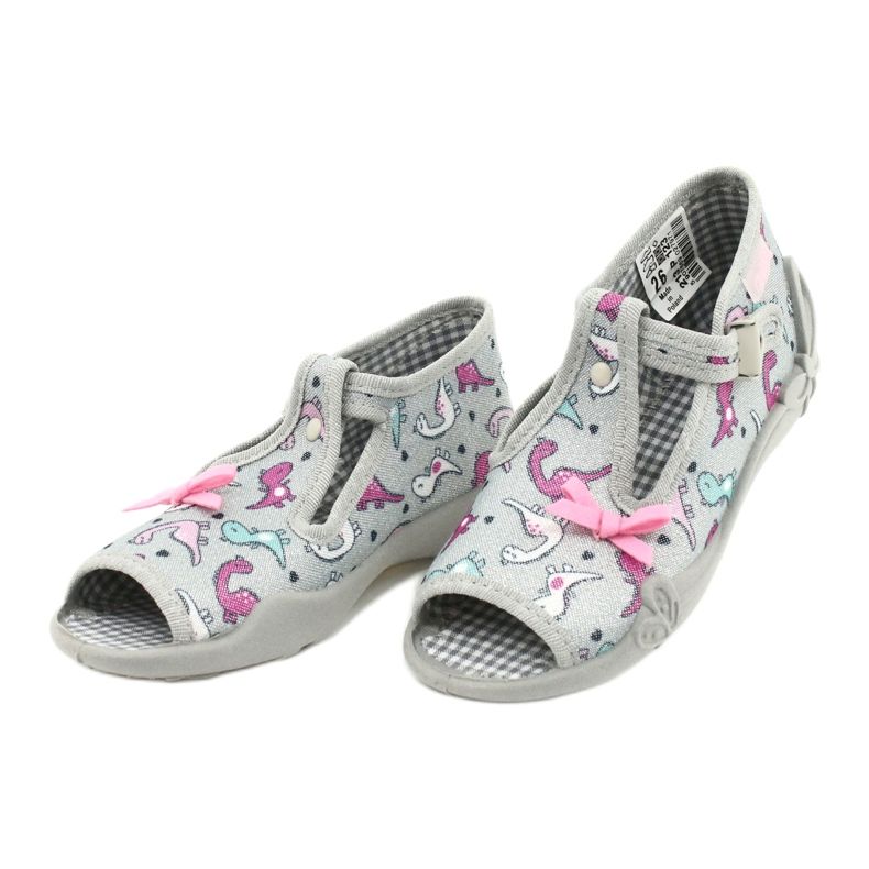 Scarpe per bambini Befado 213P123 rosa argento 3